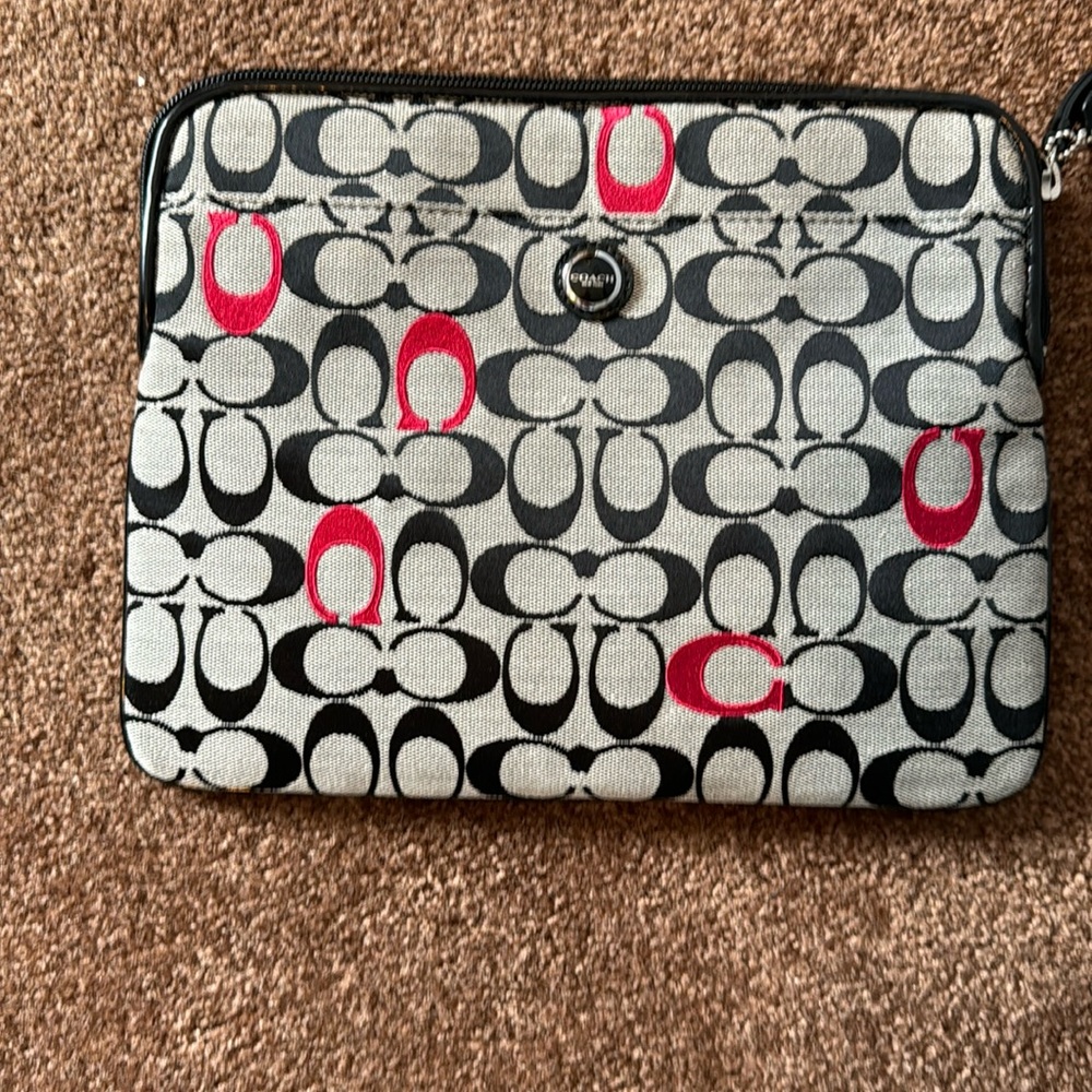 Coach Mini IPad case or tote